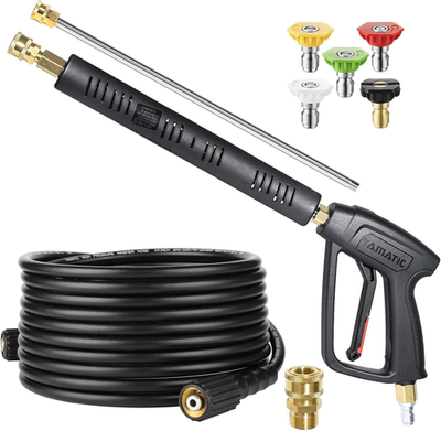 #ad Pressure Washer Gun and Hose Kit 25 FT Kink Resistant Power Washer Hose and Wan $69.29
