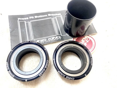 Chris King Press Fit 30 Staffa inferiore Cuscinetto in acciaio inox - Nero NOS - Foto 2 di 2
