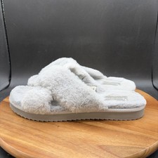 Koolaburra By UGG Slippers Shoes Womens Size 8 Gray Fuzzy Slide House