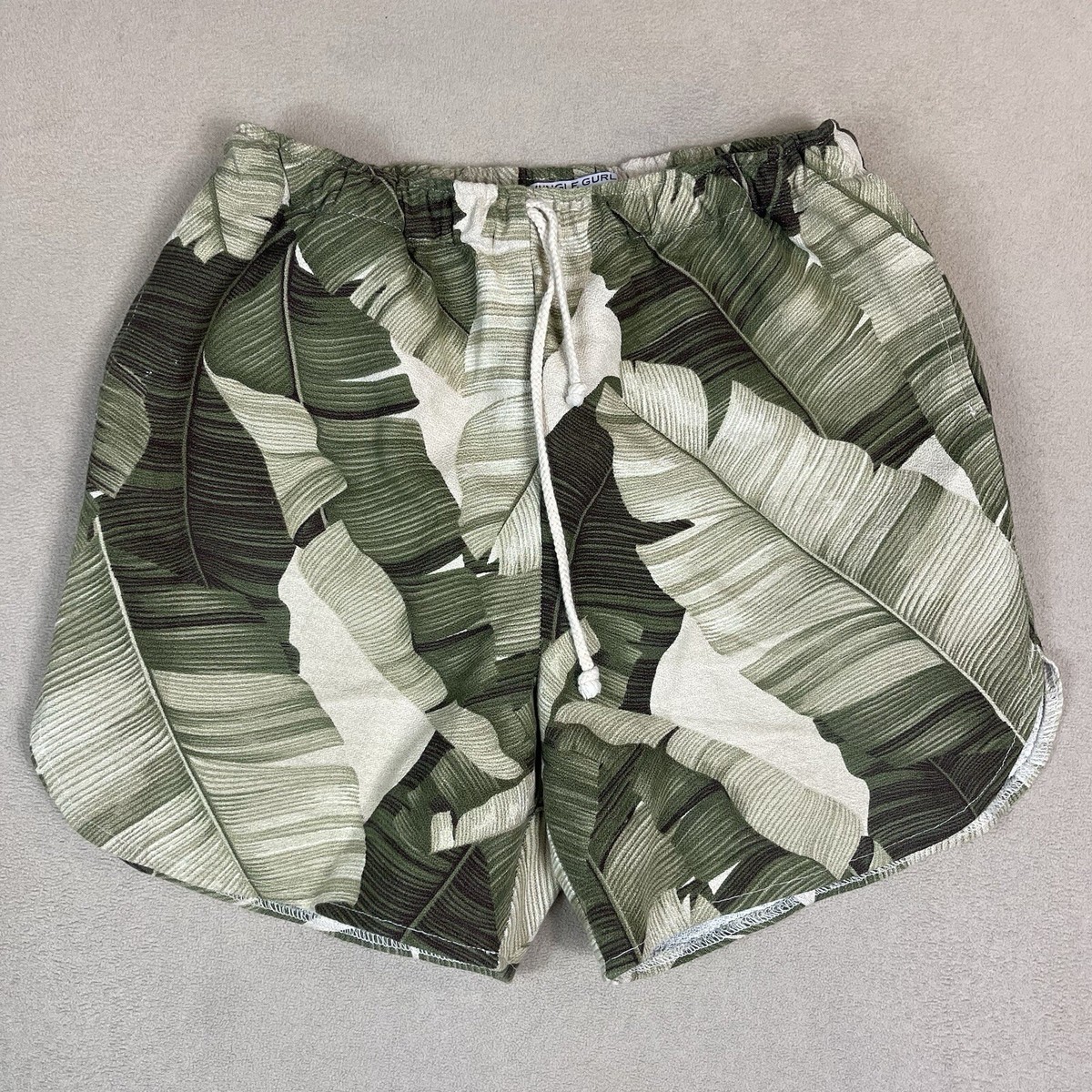 Jungle Gurl Shorts Womens Large Green Kilikopela OG Cream Banana