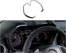 Dashboard Instrument Box Cover Trim Strips For Chevy Camaro 2016+ Carbon Fiber