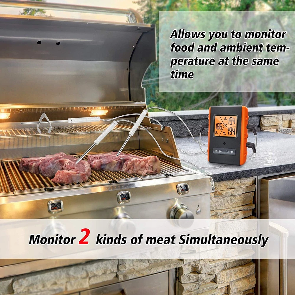 Meat Thermometer for Grilling Smoking Kitchen Food Cooking Candy Thermometer