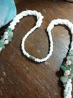 Vtg Jade Chip Nugget Seed Bead Torsade Multi Strand Necklace Barrel Clasp 24" — photo 6