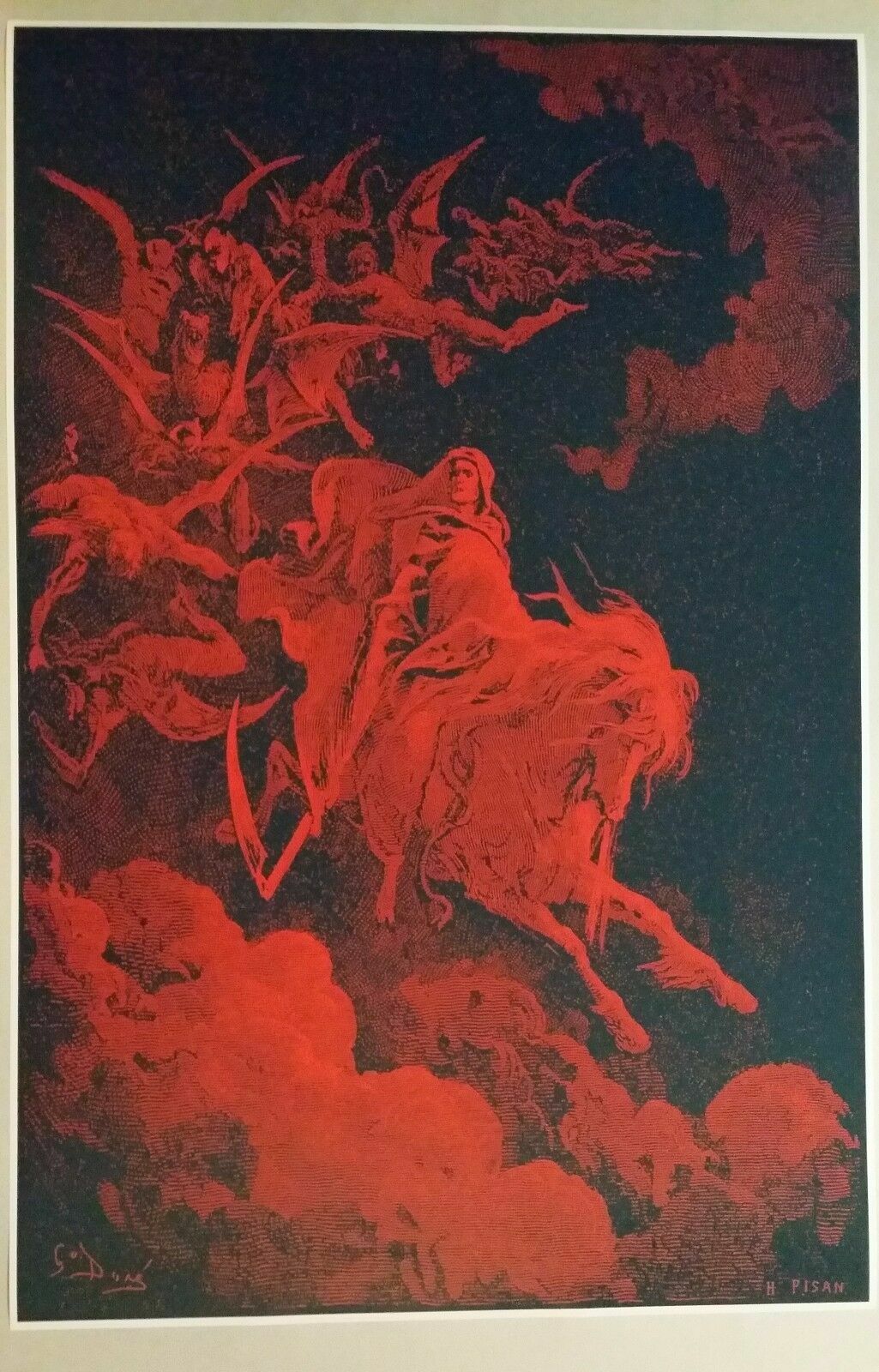 Gustave dore dante inferno arte impressão poster grandes para