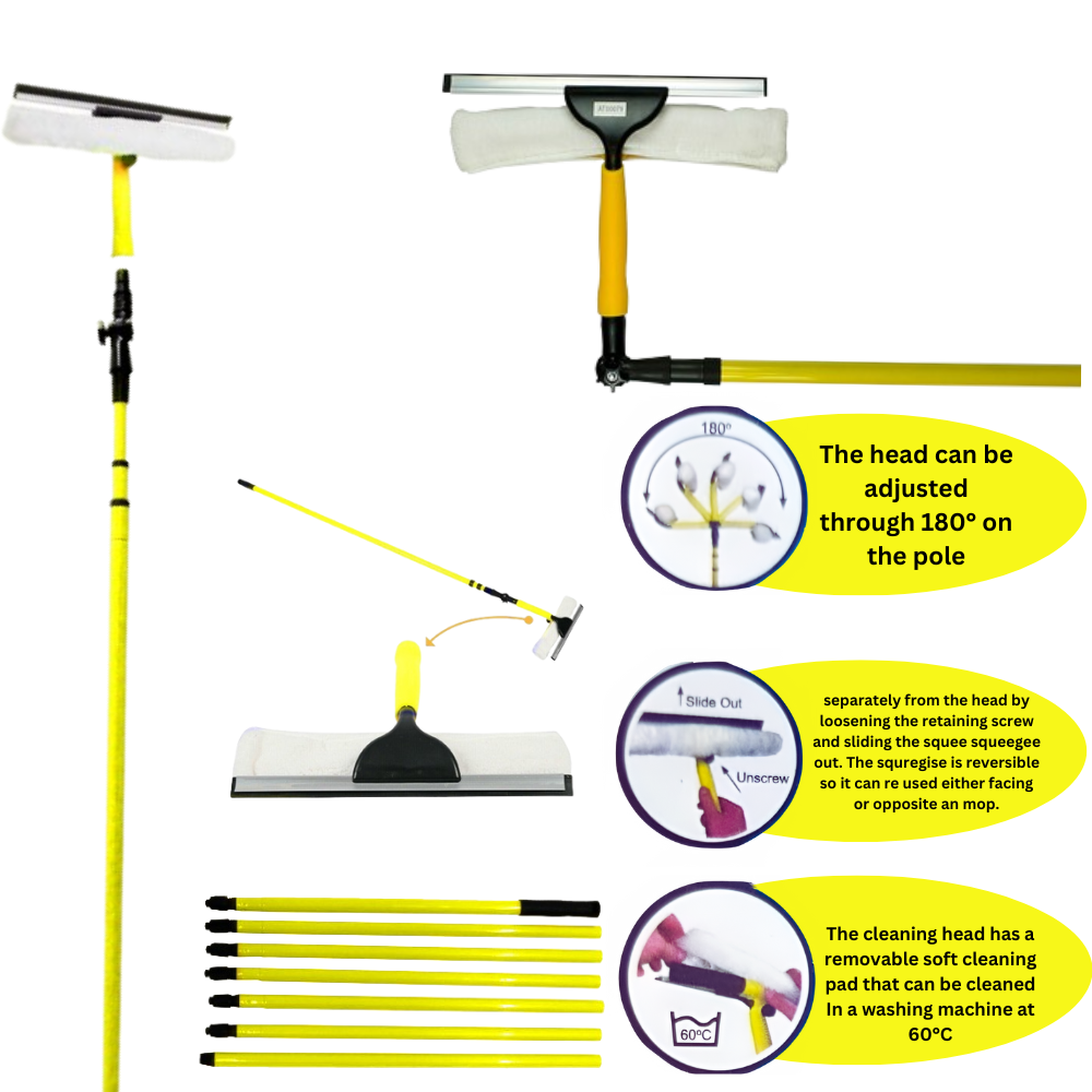 Window Cleaning Equipment 3.5m Telescopic Conservatory Window Glass Cleaner UK eBay