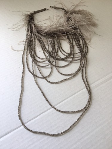 Nuova Collana Gioielli Piuma Brunello Cucinelli - Gioielli Argento. - Foto 6 di 6