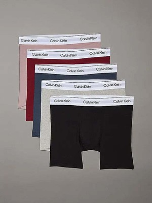Calvin Klein Boxershorts 5er Pack Modern Cotton - Schwarz / Grau / Blau / Rot / Bei