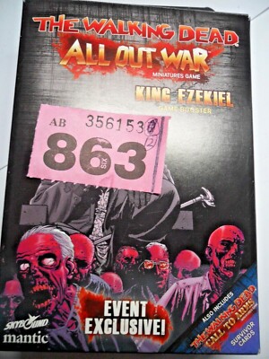 Mantic The Walking Dead King Ezekiel rare limited event only Zombie Hunters R863