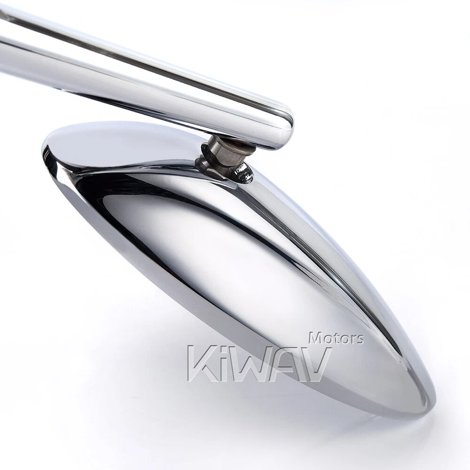 Ultra espejos retrovisores cromados ovalados cromados lente se adapta a BMW Foto 3 de 4