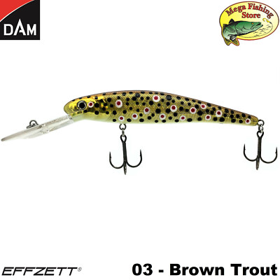 DAM EFFZETT Appetizer Wobbler - Hecht Zander Kunstköder Crankbait - 13cm / 25g