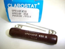 Clarostat VPR10F 450 OHM Wirewound 10 Watt Resistor