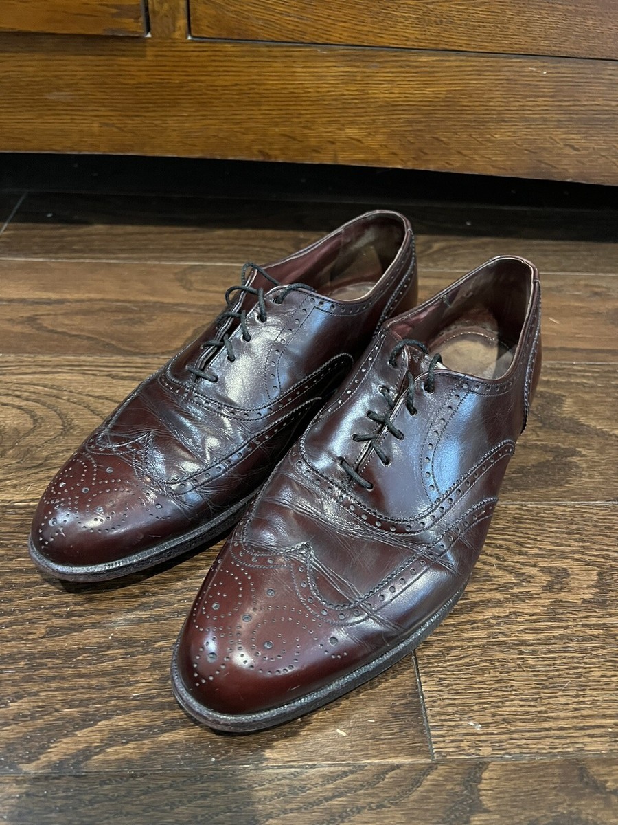 NOS NEW Florsheim Royal Imperial Burgundy Wingtips Shoes 9 C New Florsheim 93038 Imperial Centennial Shoes,Wine,Long  main image 2