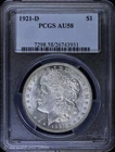 1921-D $1 Morgan Silver Dollar PCGS AU 58 | VAM-1DK