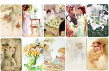 fairy girl lady modern swap cards playing card singles x 10 lot
