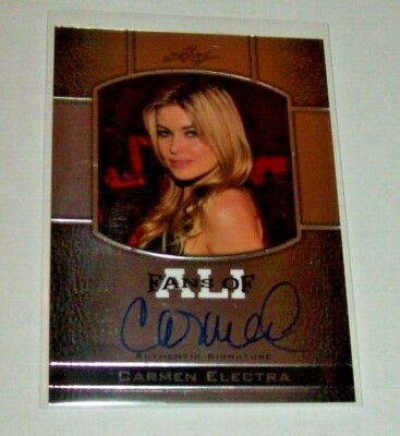 2011 Leaf Fans of Ali Carmen Electra Autographed  Card