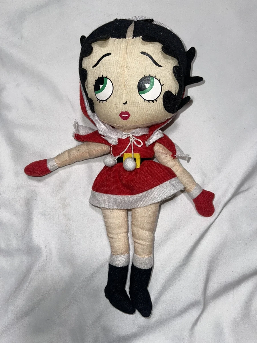 Kellytoy Betty Boop Santa Dress Plush Doll Xmas 10 in