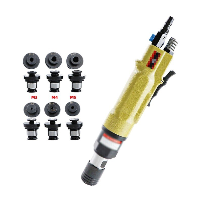 M3-M12 Pneumatic Tapping Machine Air Drill Tapper Tool with 6pc Chucks 400RPM