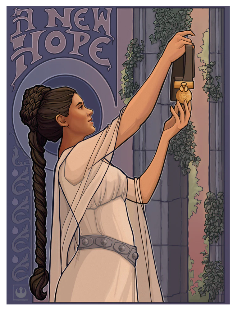 Star Wars A New Hope Celebration on Yavin 4 Poster Lithograph