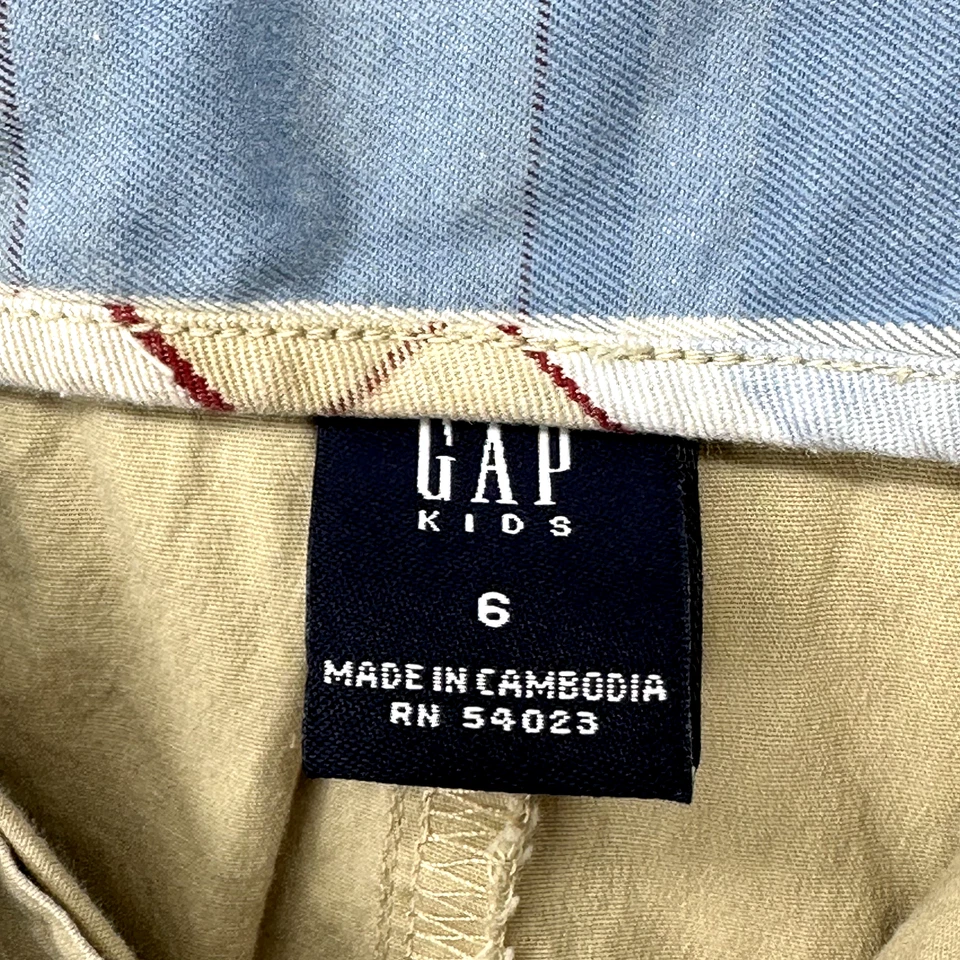 Falda corta de algodón Gap para niños combo a cuadros niñas talla 6 uniforme a presión Foto 4 de 4