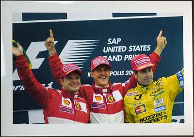 Vintage Formula 1 GP Indianapolis 2000 Podium Ft 162 Photo - 24x18cm Print