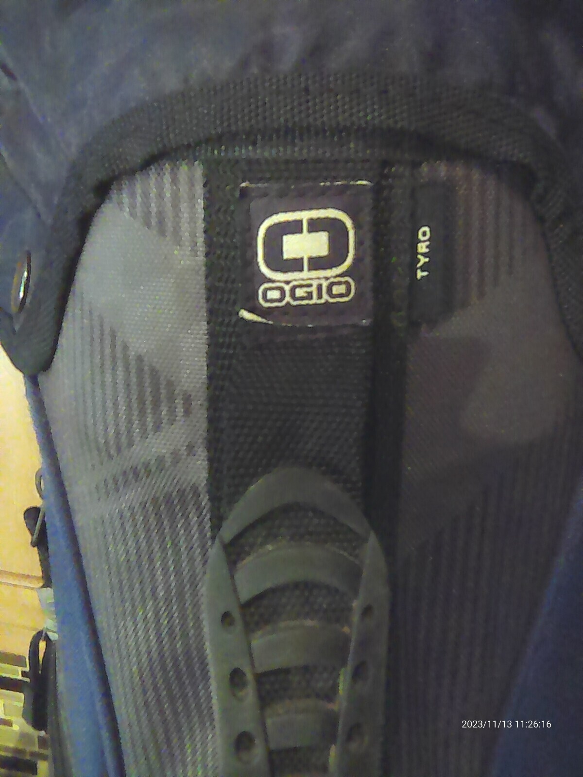 OGIO Tyro Golf Bag Blue Grey 6 Dividers 6 Pockets Rain Cover Adjustable