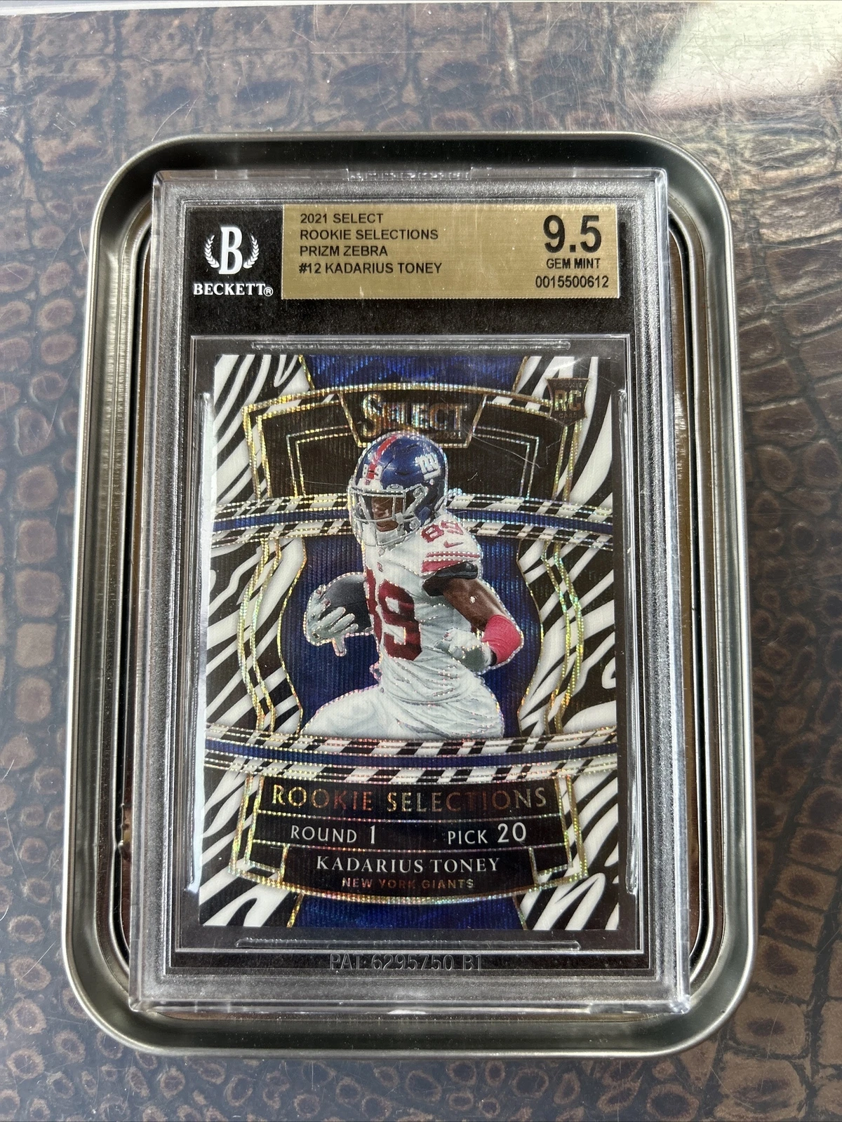 Kadarius Toney Panini Select Rookie Selections #RS12 Zebra Prizm