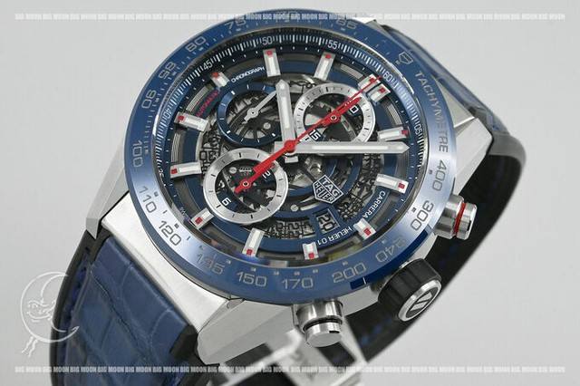 TAG Heuer Carrera Blue Skeleton Men's Watch - CAR201T.FC6406 for sale  online | eBay