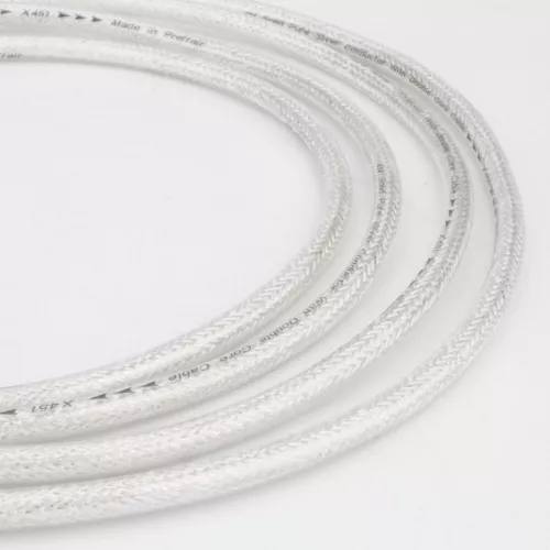 Coppia Cavo RCA Argento Massiccio Puro 4N HiFi Audio Interconnessione Filo RCA a RCA Spina - Foto 3 di 6