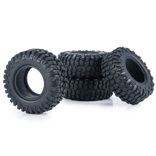 RC 1,0" Rad Reifen 50 mm Gummi schwarz für 1/24 Crawler Axial SCX24 US-Ware - Bild 5 von 7