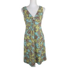 Ann Taylor LOFT Women's Sleeveless Dress Paisley Floral Print w/ Lining Size 2
