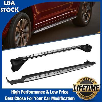 Pair Running Boards Side Steps For 2011-2021 Jeep Grand Cherokee Rail Nerf Bars