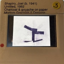 Joel Shapiro “Untitled" Minimalism 35mm Art Slide