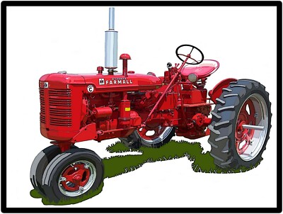 Farmall Tractors New Metal Sign:  Model Super C Featured - Large Size