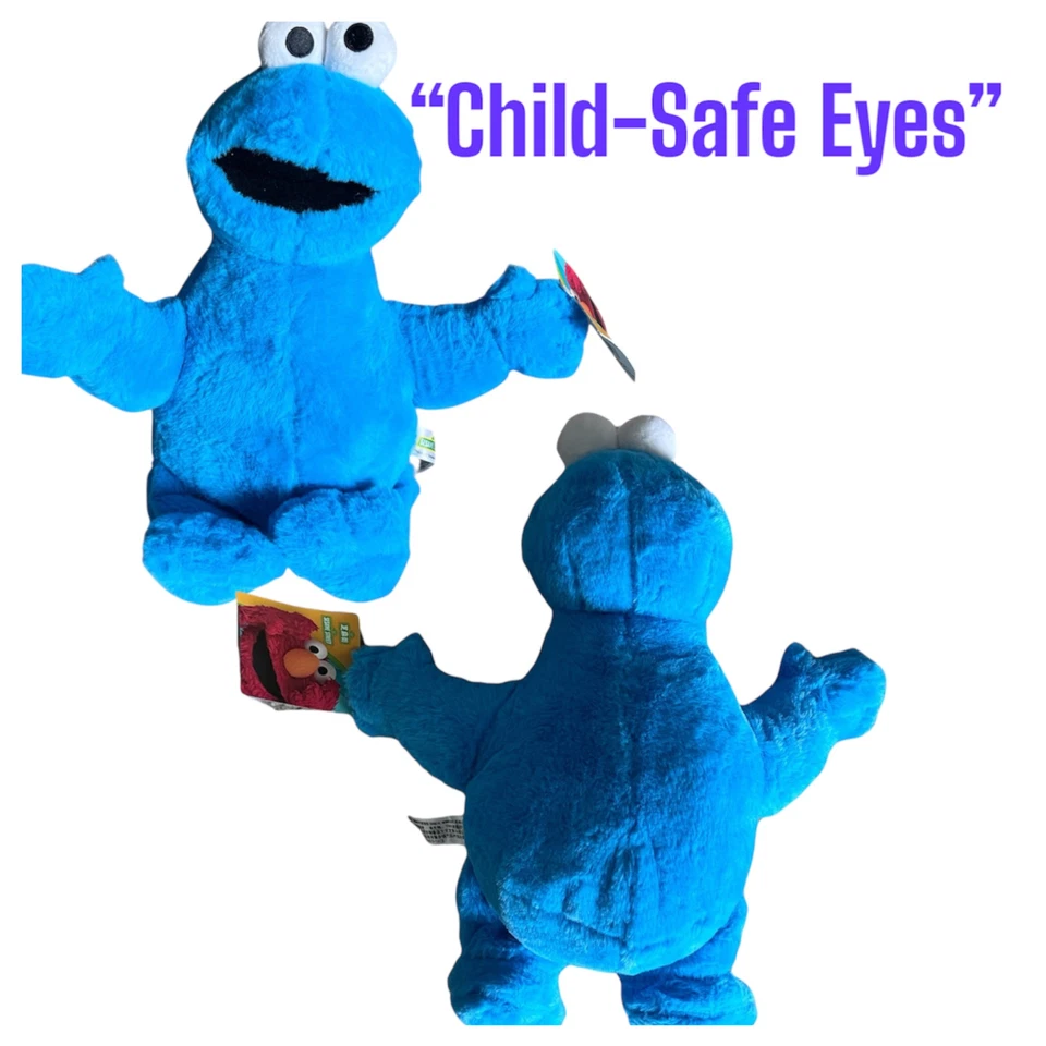 Cookie Monster Soft Plush 15-Inch Sesame Street Stuffed - Image 4 of 4