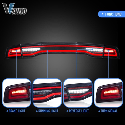 1 juego de luces traseras LED secuenciales DRL para Dodge Charger 2011-2014 con dinámico - Imagen 4 de 15