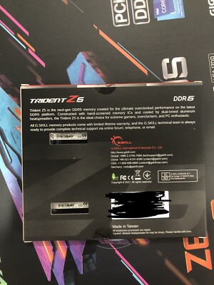 G.SKILL Trident Z5 32GB (2x16GB) PC5-44800 (DDR5-5600) CL36 DIMM