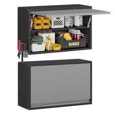 Wall Mount Metal Garage Storage Cabinet With Shelf, Office Kitchen Wall Cabinet