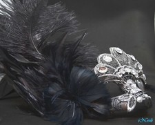 Mardi Gras Costume Mask Feathers Venetian Halloween Cosplay Masquerade Party