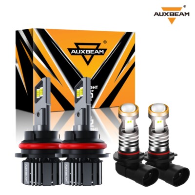 For 1999-2003 Ford F 150 6000K LED Headlight Hi/Low + Fog Light Bulbs Combo 4PCS