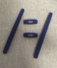 Oakley 100% OEM Tumbleweed Earsocks ICON Rubber Blue/Black OX3112 Tip Chrome 0.5