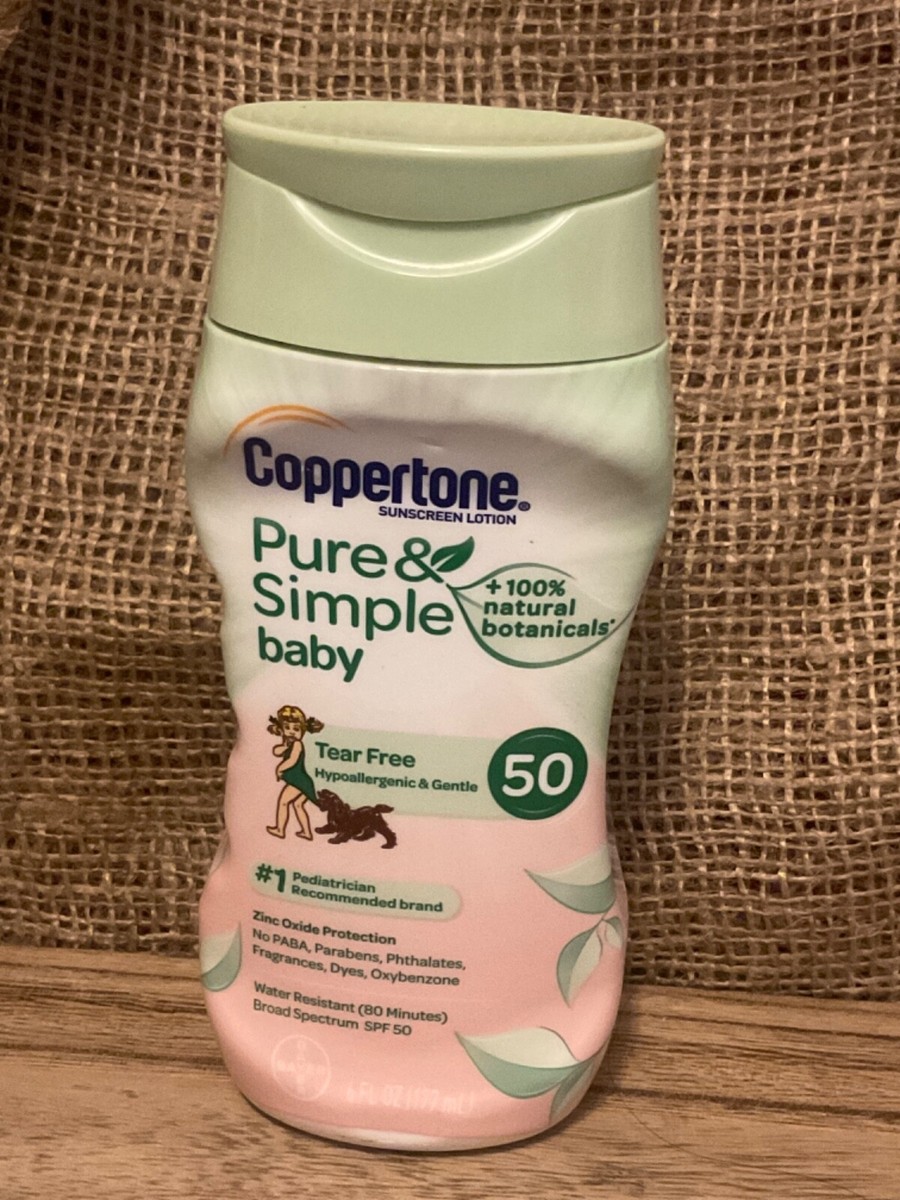 Coppertone Pure Simple Baby Sunscreen Lotion Spf 50 Pure Simple