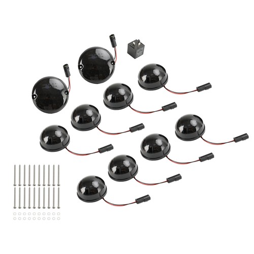 10PCS Smoke LED DRL Driving Daytime Fog Tail Lights Kit for Land Rover Defender~ - Picture 13 of 14