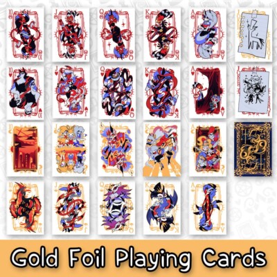 Helluva Boss Gold Foil Playing Cards (Version 2 Please Read