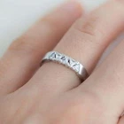 Art Deco 1.40 Ct Trillion Cut Diamond Vintage Style Engagement Ring 925 Silver