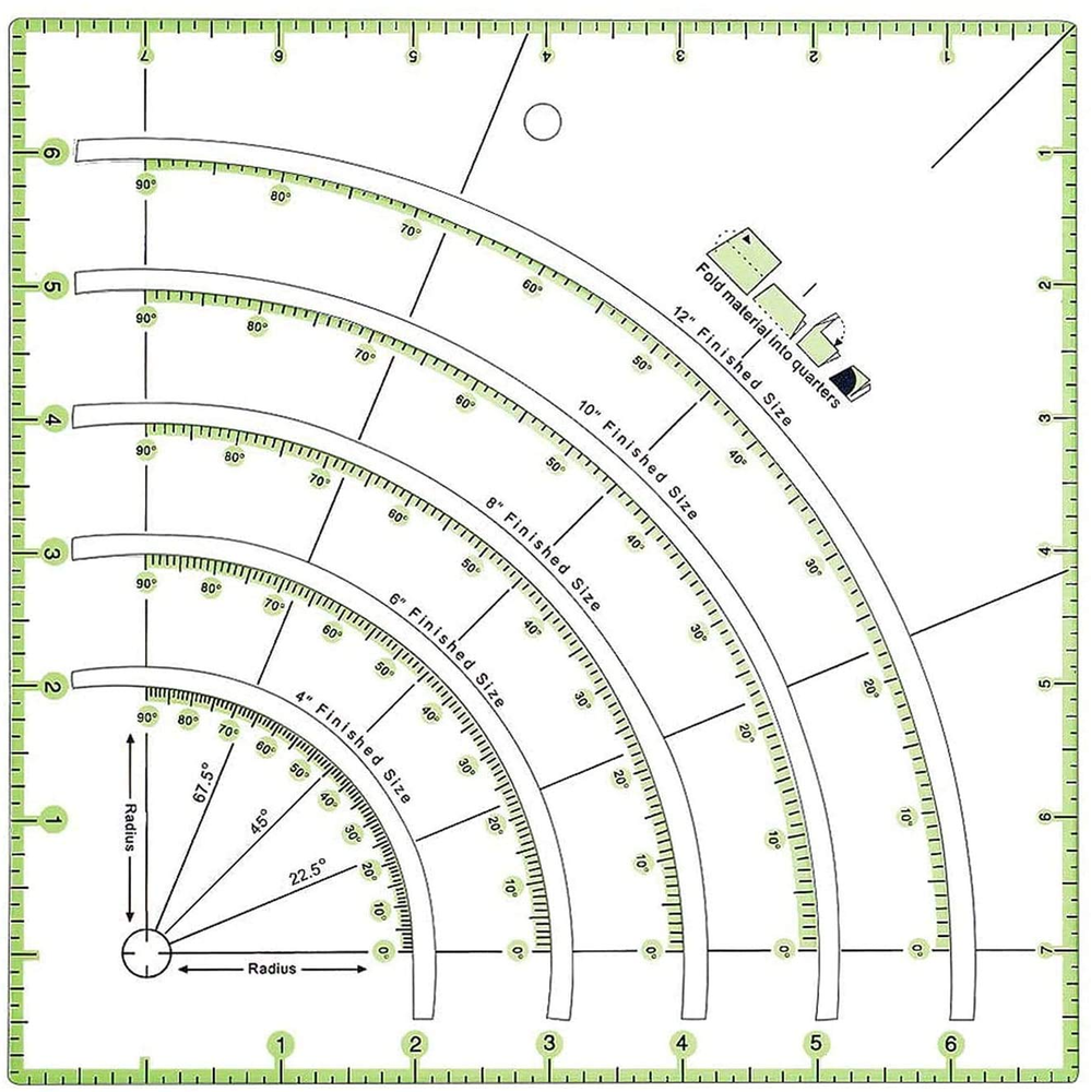 Precision quilting rulers, templates, and circle cutter supplies  