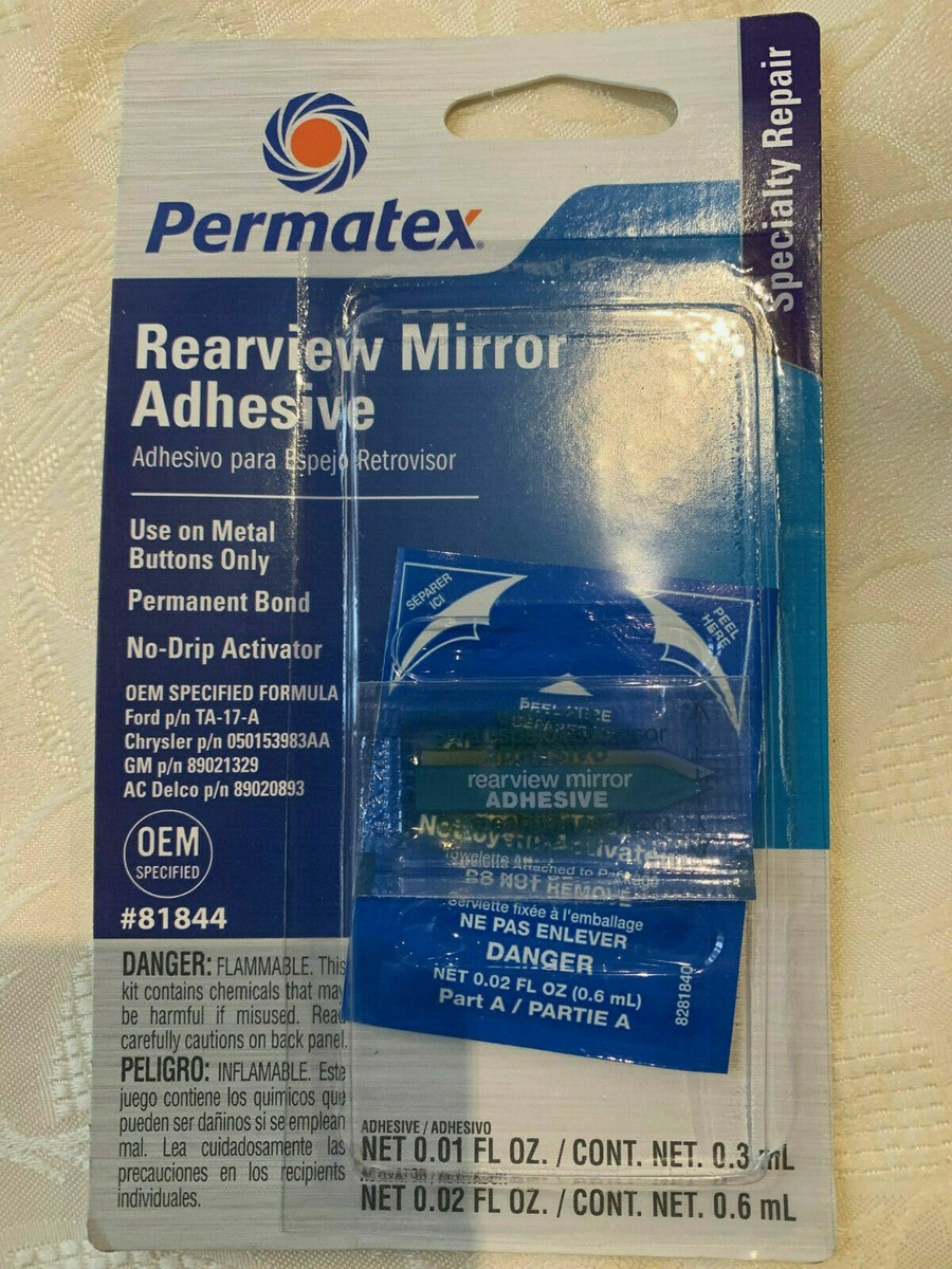 Permatex 81844 Professional Strength Rear view Mirror Adhesive For