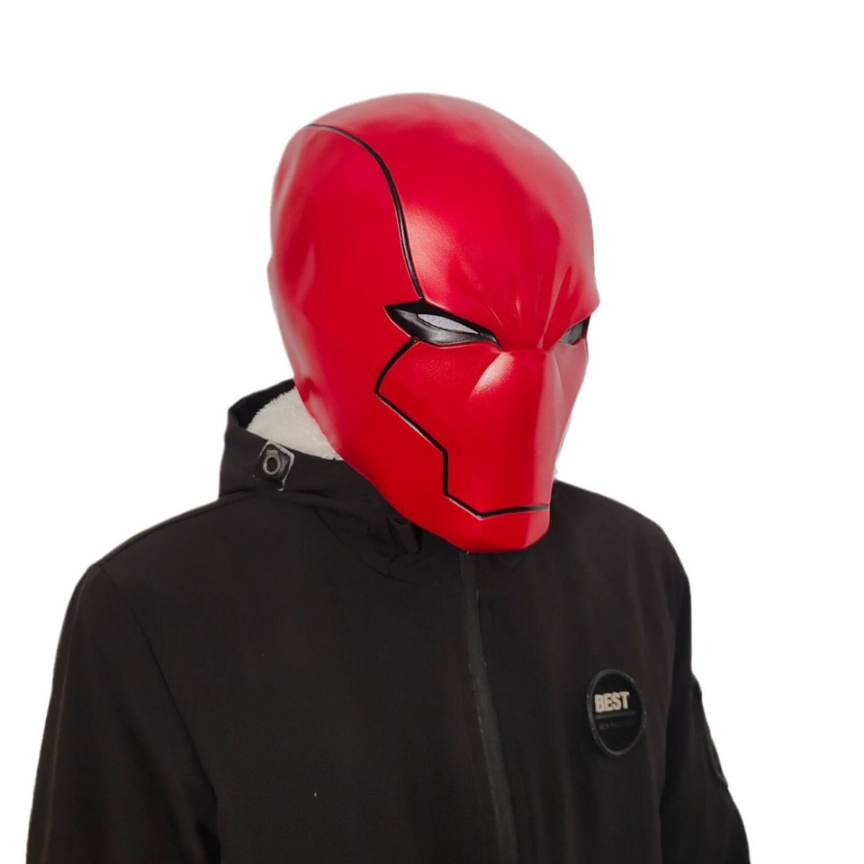 Cosplay Red Hood Jason Todd Helmet Full Head Superhero Halloween Mask ...
