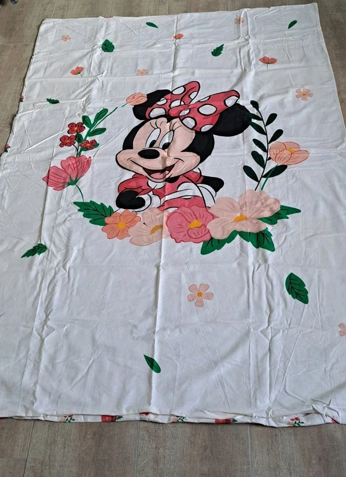 2 tlg. Minnie Mouse Bettwäsche 135x200cm 80x80cm Kissen Bettbezug Set, unbenutzt - Bild 3 von 4