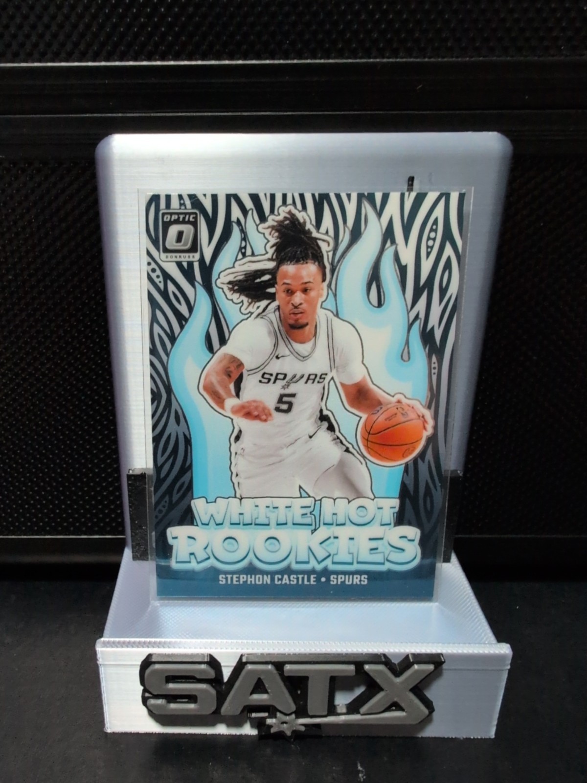 2024-25 Panini Donruss Optic - Stephon Castle #6 White Hot Rookies Spurs (RC)