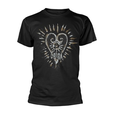 GOJIRA - FORTITUDE HEART (ORGANIC TS) BLACK T-Shirt X-Large